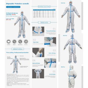 Disposable Protective Coverall L, XL (AM-PPE100)