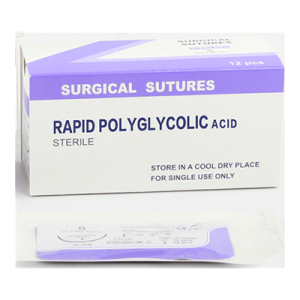 RAPID POLYGLYCOLIC ACID ABSORBABLE SURGICAL SUTURES AM-(PGAR)